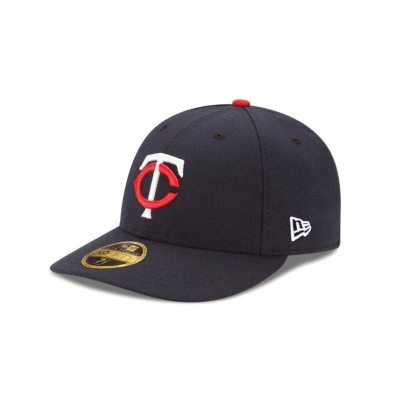 Blue Minnesota Twins Hat - New Era MLB Authentic Collection Low Profile 59FIFTY Fitted Caps USA3249670